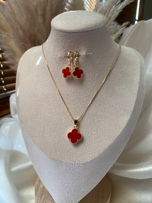 Red VC necklace set