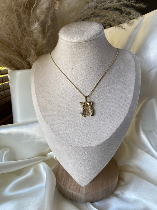 Niño y niña necklace